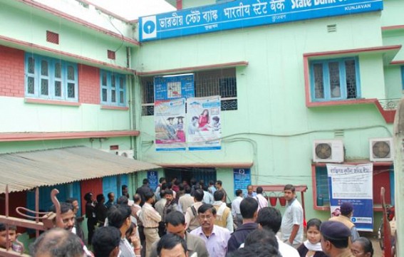 Robbery in SBI Kunjaban again: Police playing the role of mute spectator